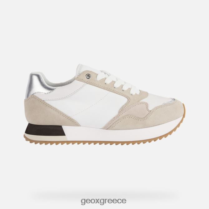 4DBLR0250 λευκό/lt μπεζ Geox γυναίκα doralea