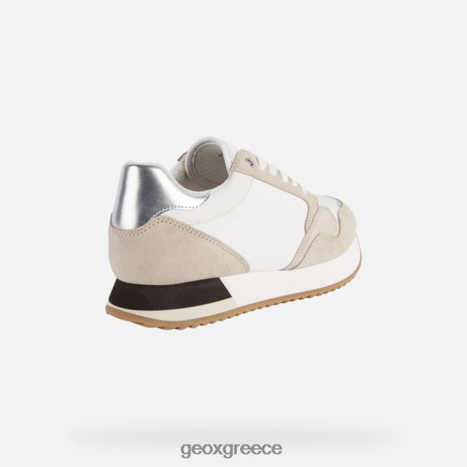 4DBLR0250 λευκό/lt μπεζ Geox γυναίκα doralea