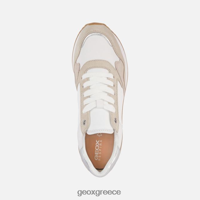4DBLR0250 λευκό/lt μπεζ Geox γυναίκα doralea