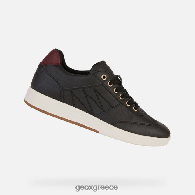 4DBLR0254 μαύρο/dk μπορντό Geox γυναίκα μελέδα