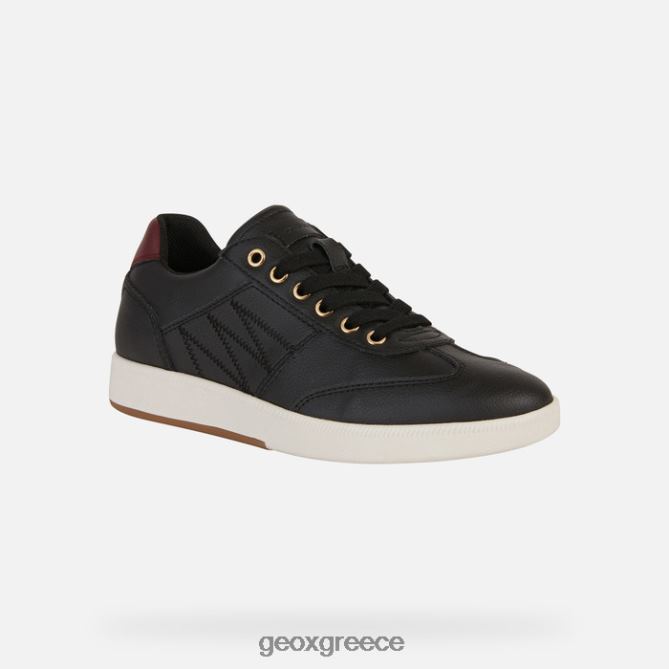 4DBLR0254 μαύρο/dk μπορντό Geox γυναίκα μελέδα