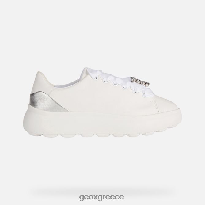 4DBLR0267 λευκό/ασημί Geox spherica ec4.1 γυναίκα