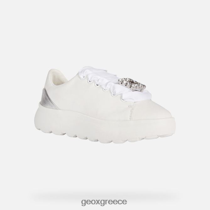 4DBLR0267 λευκό/ασημί Geox spherica ec4.1 γυναίκα