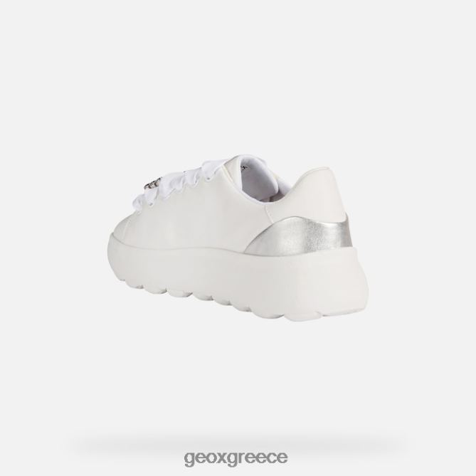 4DBLR0267 λευκό/ασημί Geox spherica ec4.1 γυναίκα