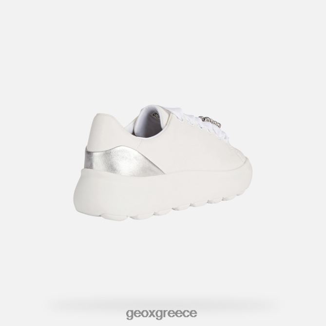 4DBLR0267 λευκό/ασημί Geox spherica ec4.1 γυναίκα