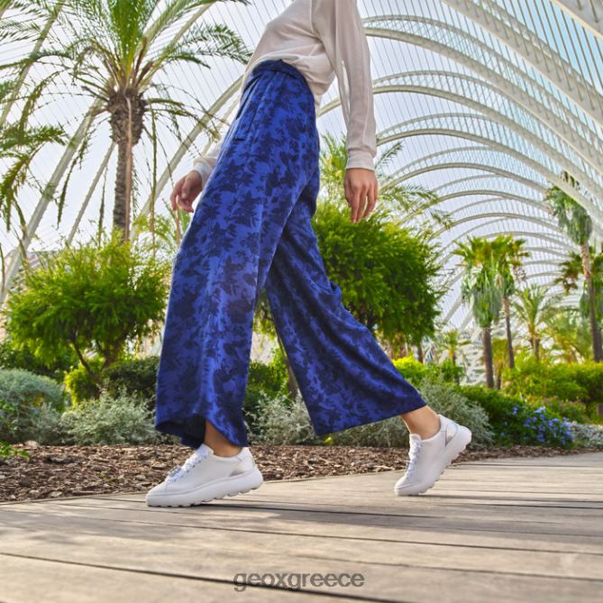 4DBLR0267 λευκό/ασημί Geox spherica ec4.1 γυναίκα