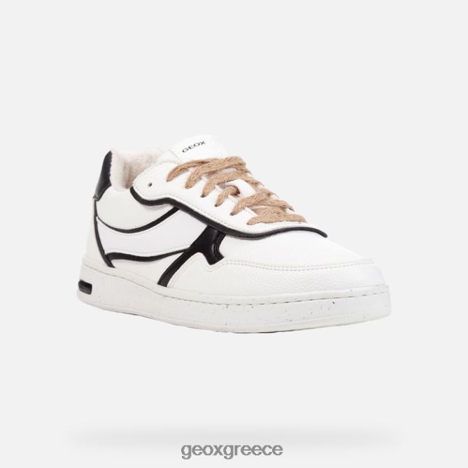 4DBLR0296 άσπρο μαύρο Geox γυναίκα jaysen