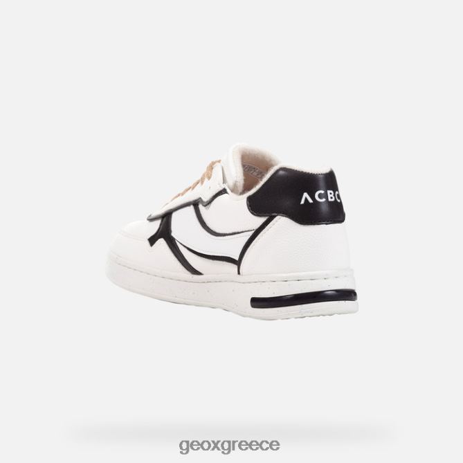 4DBLR0296 άσπρο μαύρο Geox γυναίκα jaysen