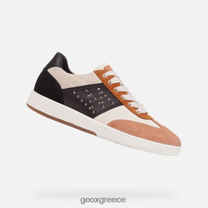 4DBLR0314 κρεμ/μαύρο Geox γυναίκα μελέδα