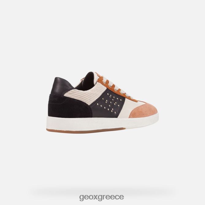 4DBLR0314 κρεμ/μαύρο Geox γυναίκα μελέδα