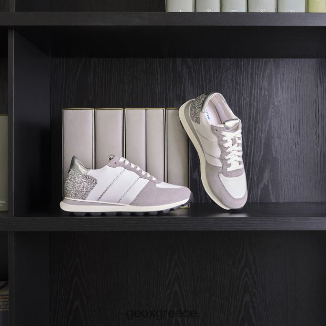 4DBLR0330 λευκό/ασημί Geox spherica vseries γυναίκα