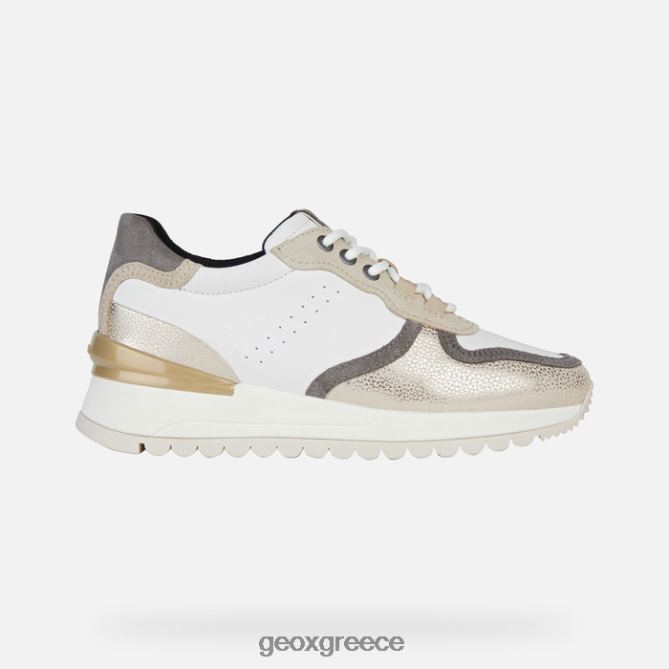 4DBLR0332 λευκό/lt μπεζ Geox γυναίκα desya