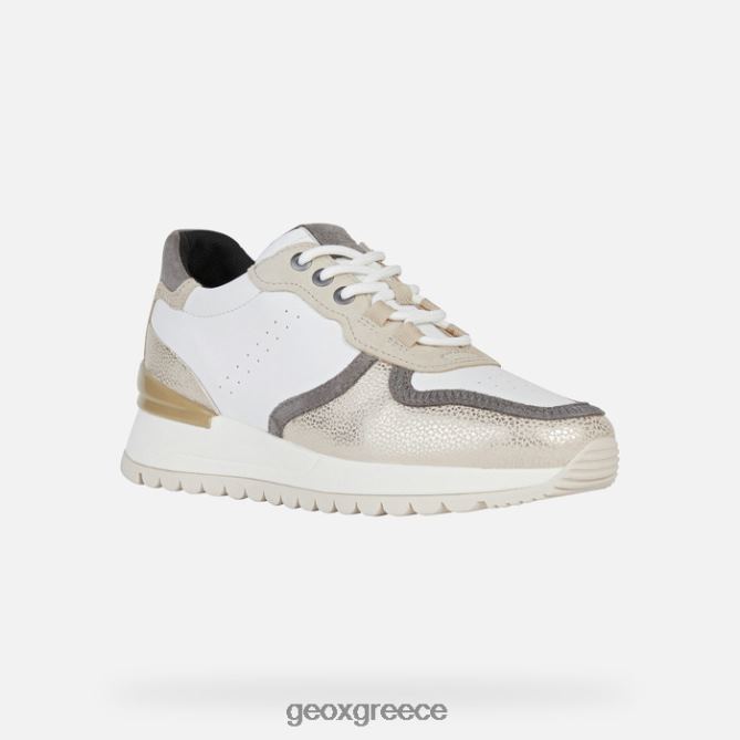 4DBLR0332 λευκό/lt μπεζ Geox γυναίκα desya