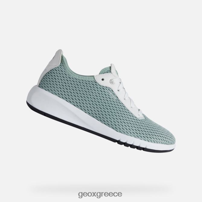 4DBLR0336 μέντα/λευκό Geox aerantis γυναίκα