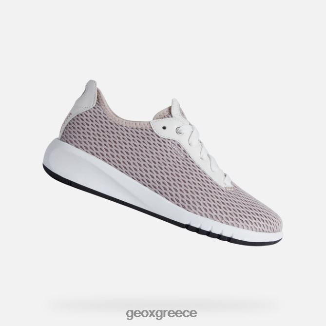 4DBLR0337 αντίκα τριαντάφυλλο/λευκό Geox aerantis γυναίκα