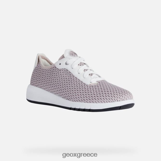 4DBLR0337 αντίκα τριαντάφυλλο/λευκό Geox aerantis γυναίκα