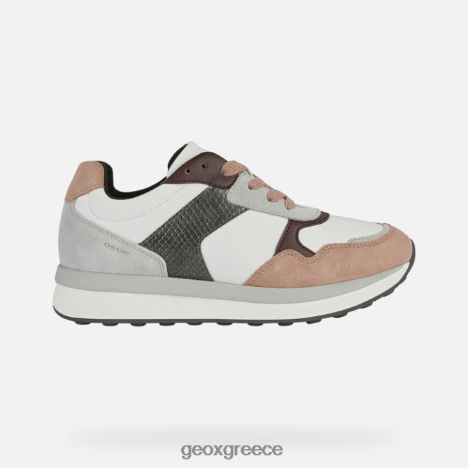 4DBLR0378 λευκό/σκούρο ροζ Geox γυναίκα runntix