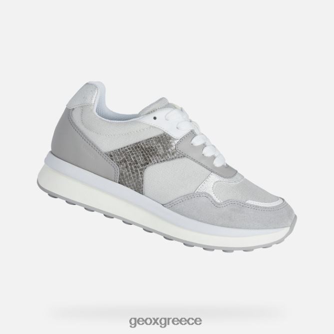 4DBLR0381 ασημί/ανοιχτό γκρι Geox γυναίκα runntix