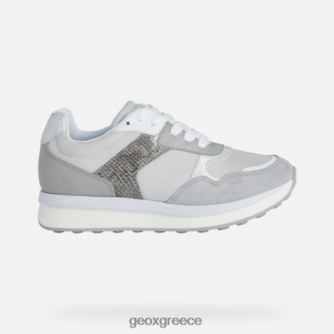 4DBLR0381 ασημί/ανοιχτό γκρι Geox γυναίκα runntix