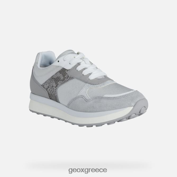4DBLR0381 ασημί/ανοιχτό γκρι Geox γυναίκα runntix