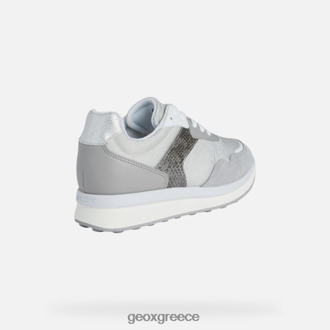 4DBLR0381 ασημί/ανοιχτό γκρι Geox γυναίκα runntix