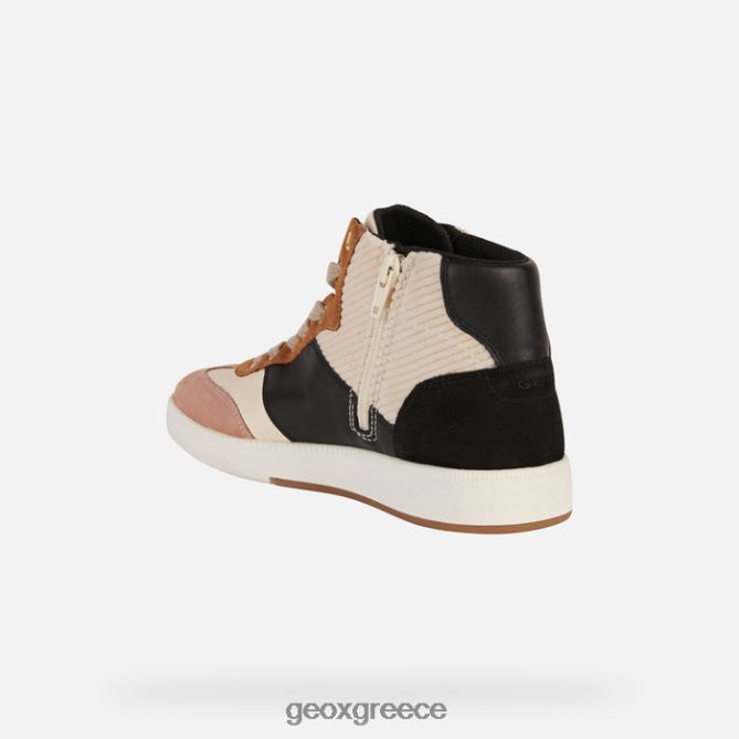 4DBLR0396 κρεμ/μαύρο Geox γυναίκα μελέδα