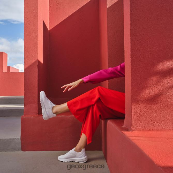 4DBLR040 άσπρο Geox σφαιρική ακτίφ γυναίκα