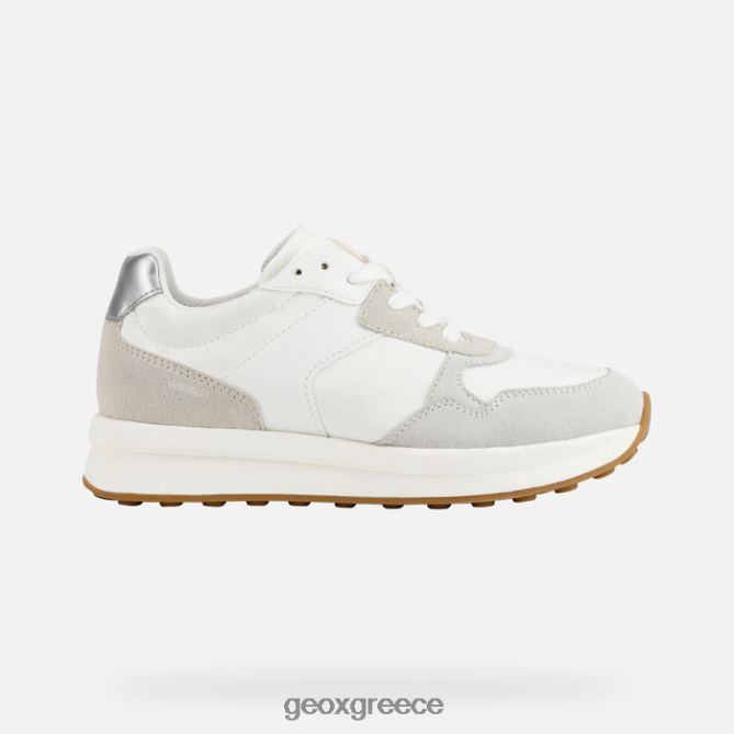 4DBLR0446 λευκό/εκρού Geox γυναίκα runntix