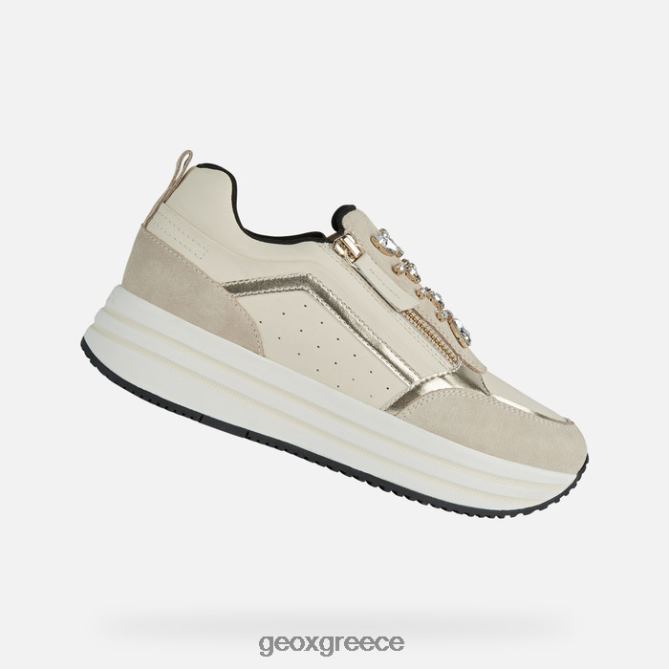 4DBLR0447 ελαφρύ γκρι/κρεμ Geox γυναίκα kency