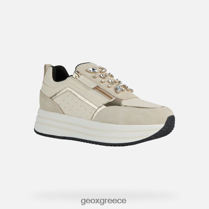 4DBLR0447 ελαφρύ γκρι/κρεμ Geox γυναίκα kency