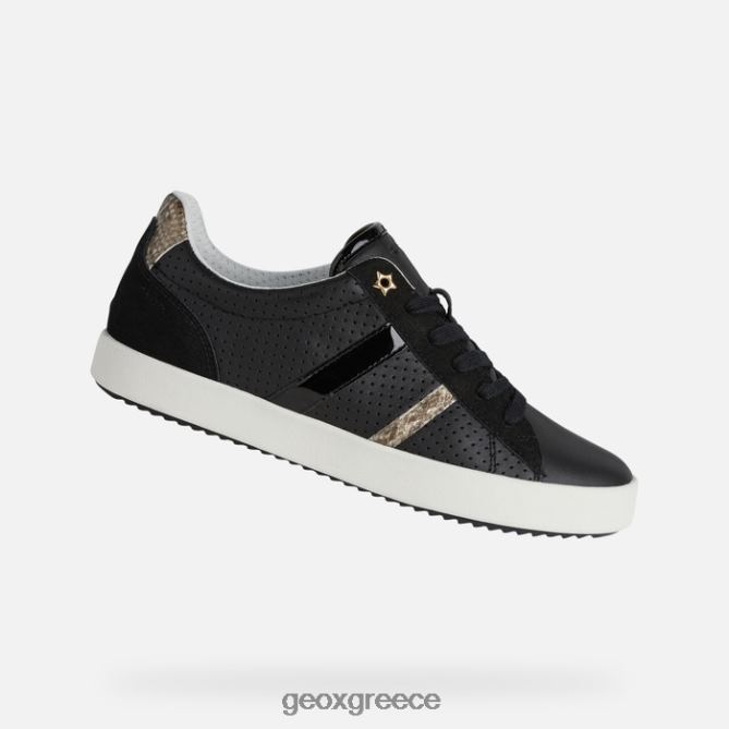 4DBLR0474 μαύρος Geox μπλούμι γυναίκα