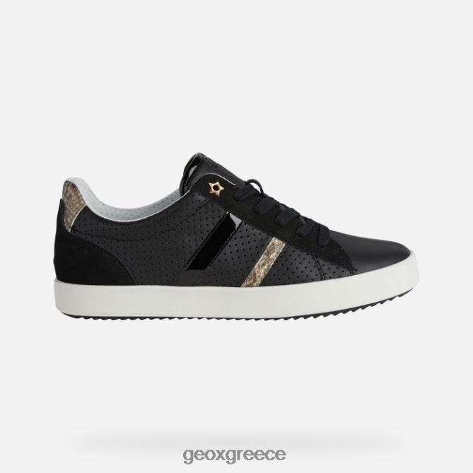 4DBLR0474 μαύρος Geox μπλούμι γυναίκα