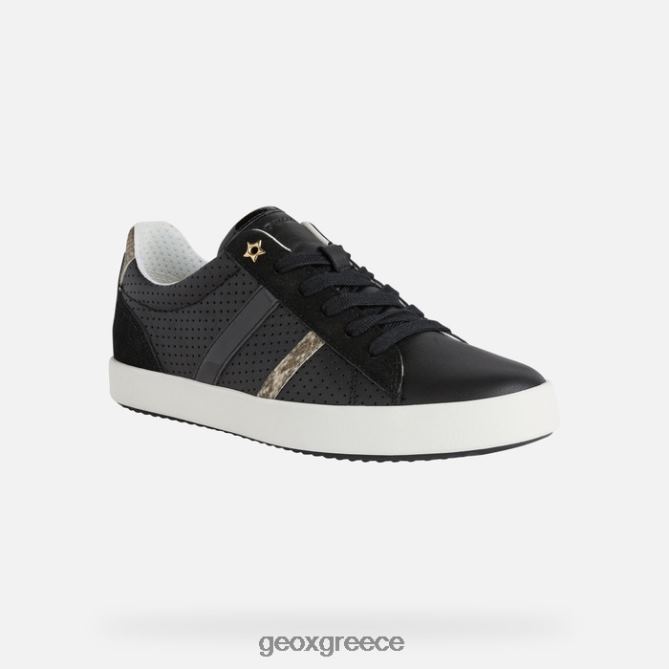 4DBLR0474 μαύρος Geox μπλούμι γυναίκα