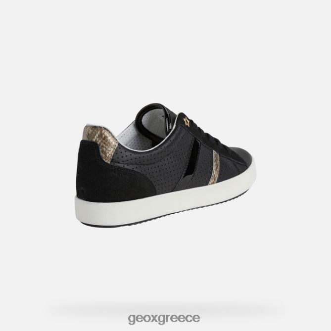 4DBLR0474 μαύρος Geox μπλούμι γυναίκα