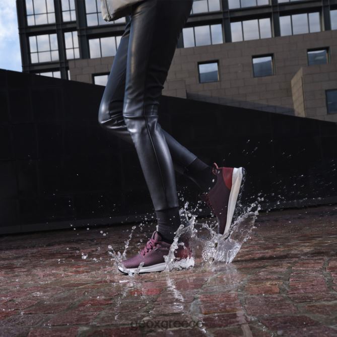 4DBLR050 μαόνι/κρασί Geox σφαιρική 4x4 abx γυναίκα