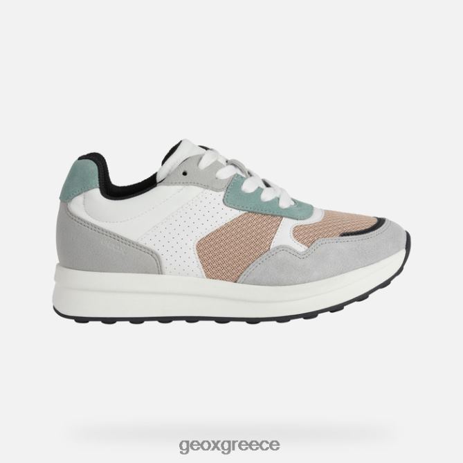 4DBLR0567 dk δέρμα/lt γκρι Geox γυναίκα runntix