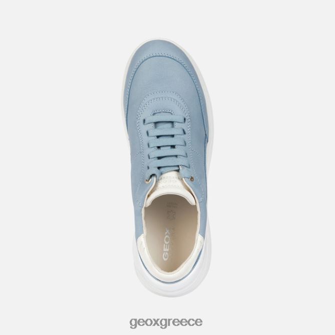 4DBLR091 ελαφρύς ουρανός/λευκό Geox fluctis γυναίκα