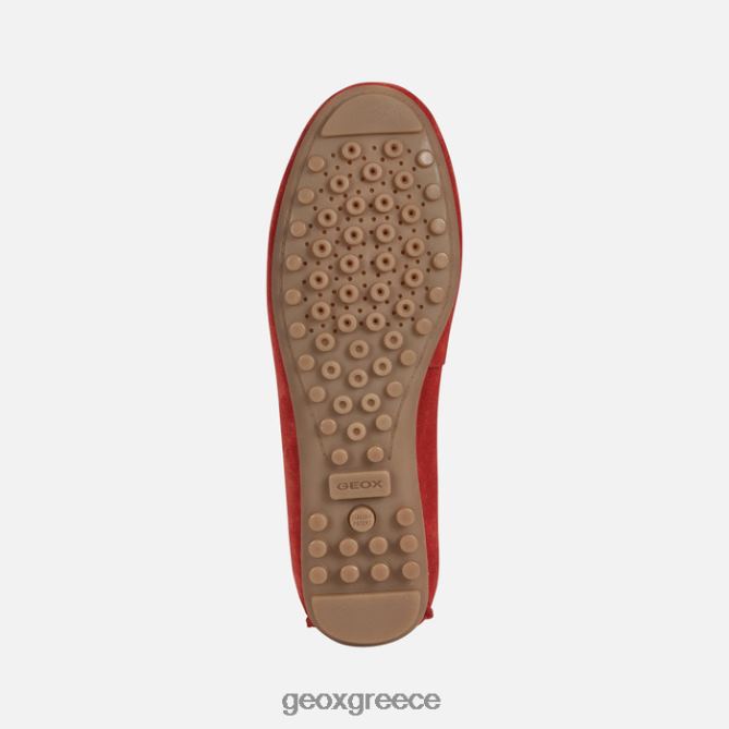 4DBLR0430 κόκκινο άσπρο Geox Leelyan γυναίκα