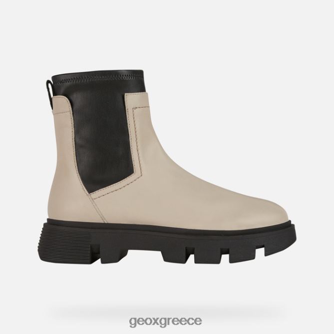 4DBLR0255 ανοιχτό μπεζ/μαύρο Geox άγρια ​​γυναίκα