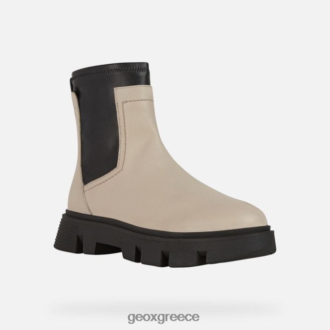 4DBLR0255 ανοιχτό μπεζ/μαύρο Geox άγρια ​​γυναίκα