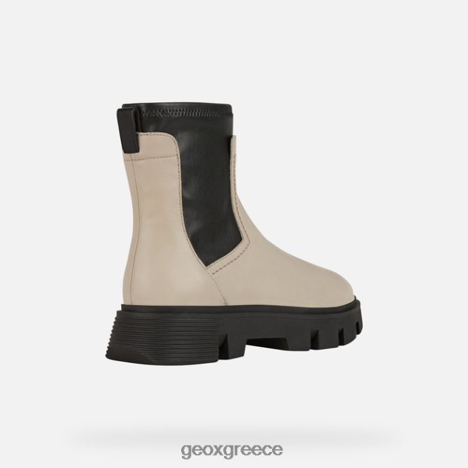 4DBLR0255 ανοιχτό μπεζ/μαύρο Geox άγρια ​​γυναίκα