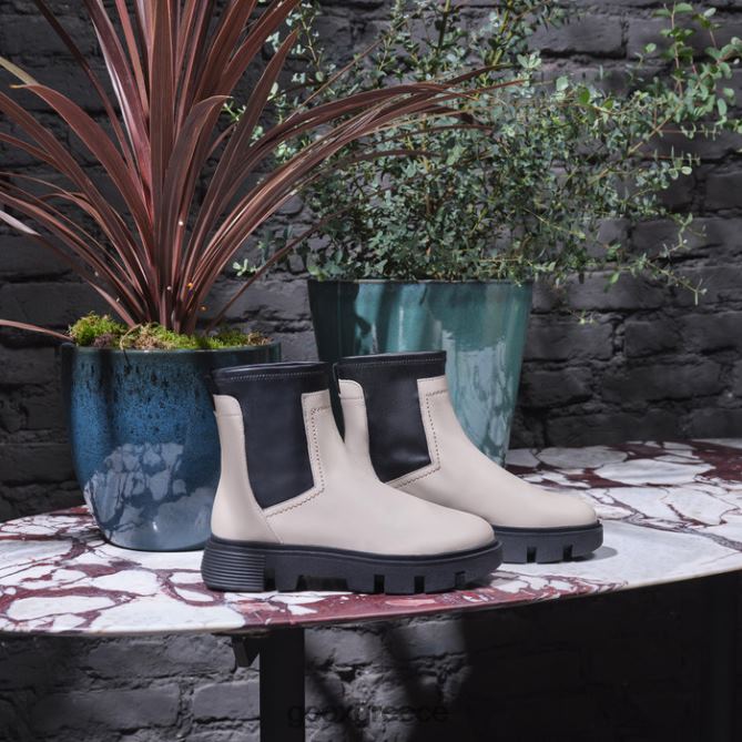 4DBLR0255 ανοιχτό μπεζ/μαύρο Geox άγρια ​​γυναίκα