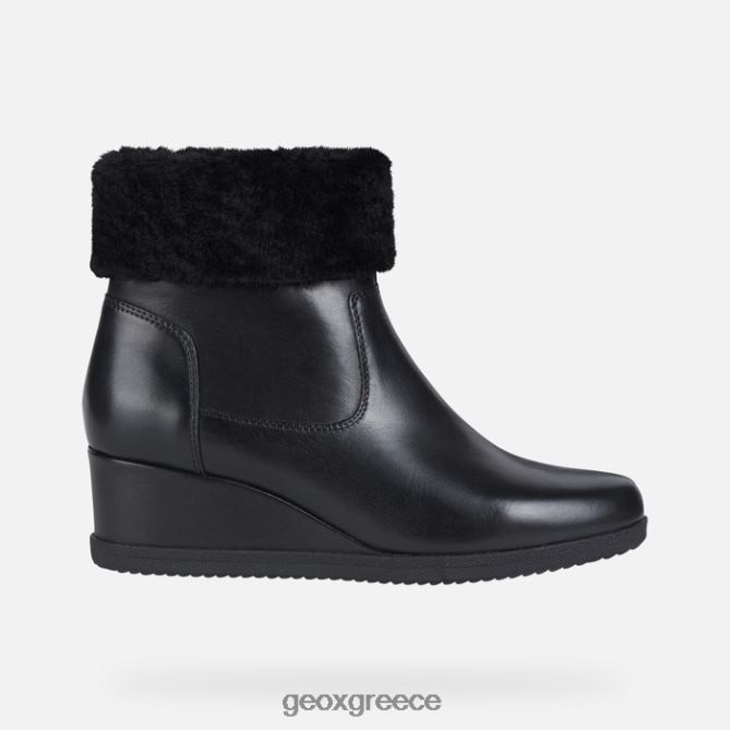 4DBLR0271 μαύρος Geox anylla wedge γυναίκα