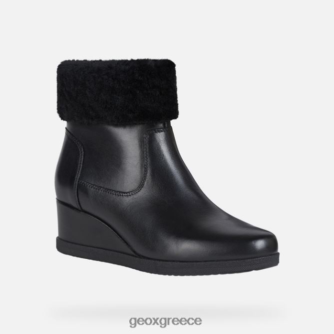 4DBLR0271 μαύρος Geox anylla wedge γυναίκα