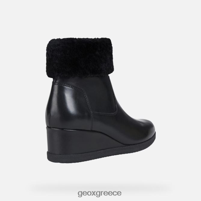 4DBLR0271 μαύρος Geox anylla wedge γυναίκα