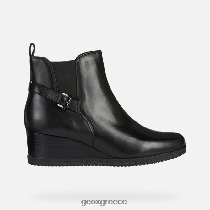 4DBLR0369 μαύρος Geox anylla wedge γυναίκα
