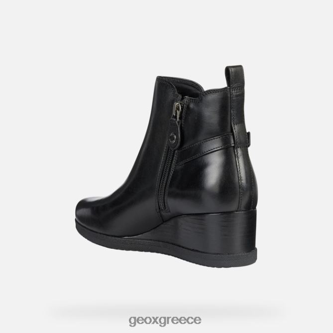 4DBLR0369 μαύρος Geox anylla wedge γυναίκα