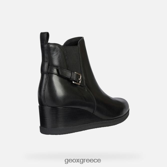 4DBLR0369 μαύρος Geox anylla wedge γυναίκα