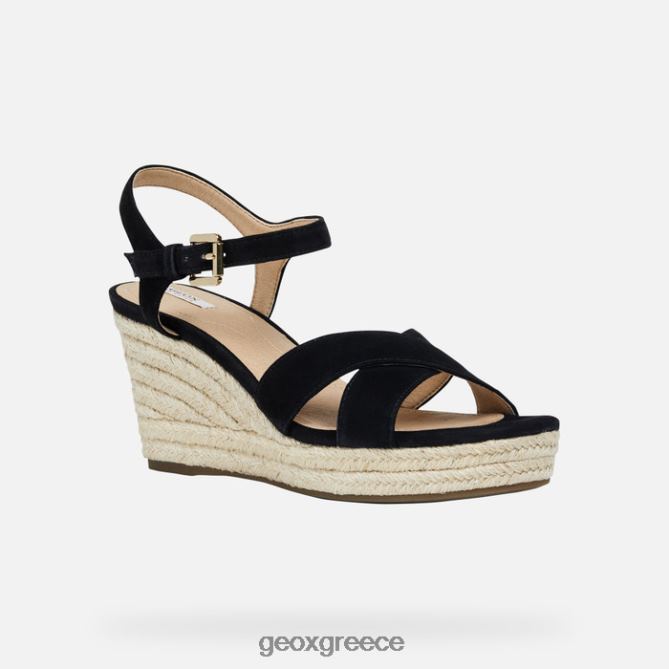 4DBLR0118 μαύρος Geox soleil γυναίκα