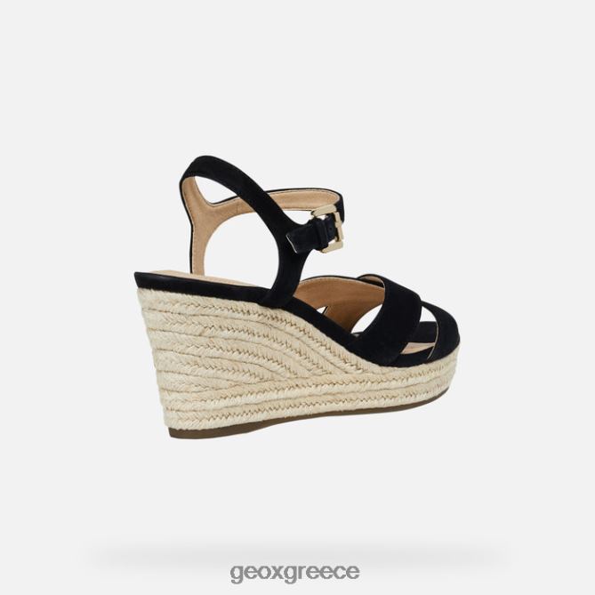 4DBLR0118 μαύρος Geox soleil γυναίκα